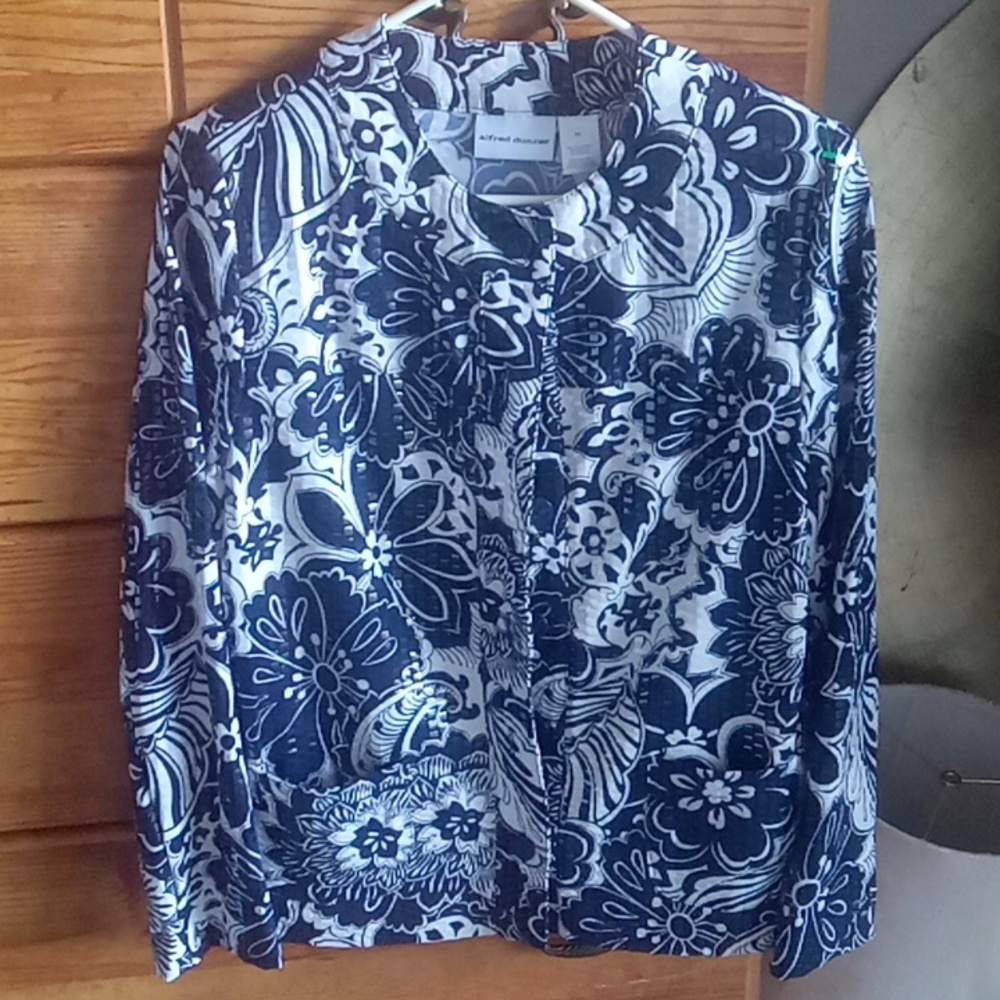Blue sequin jacket